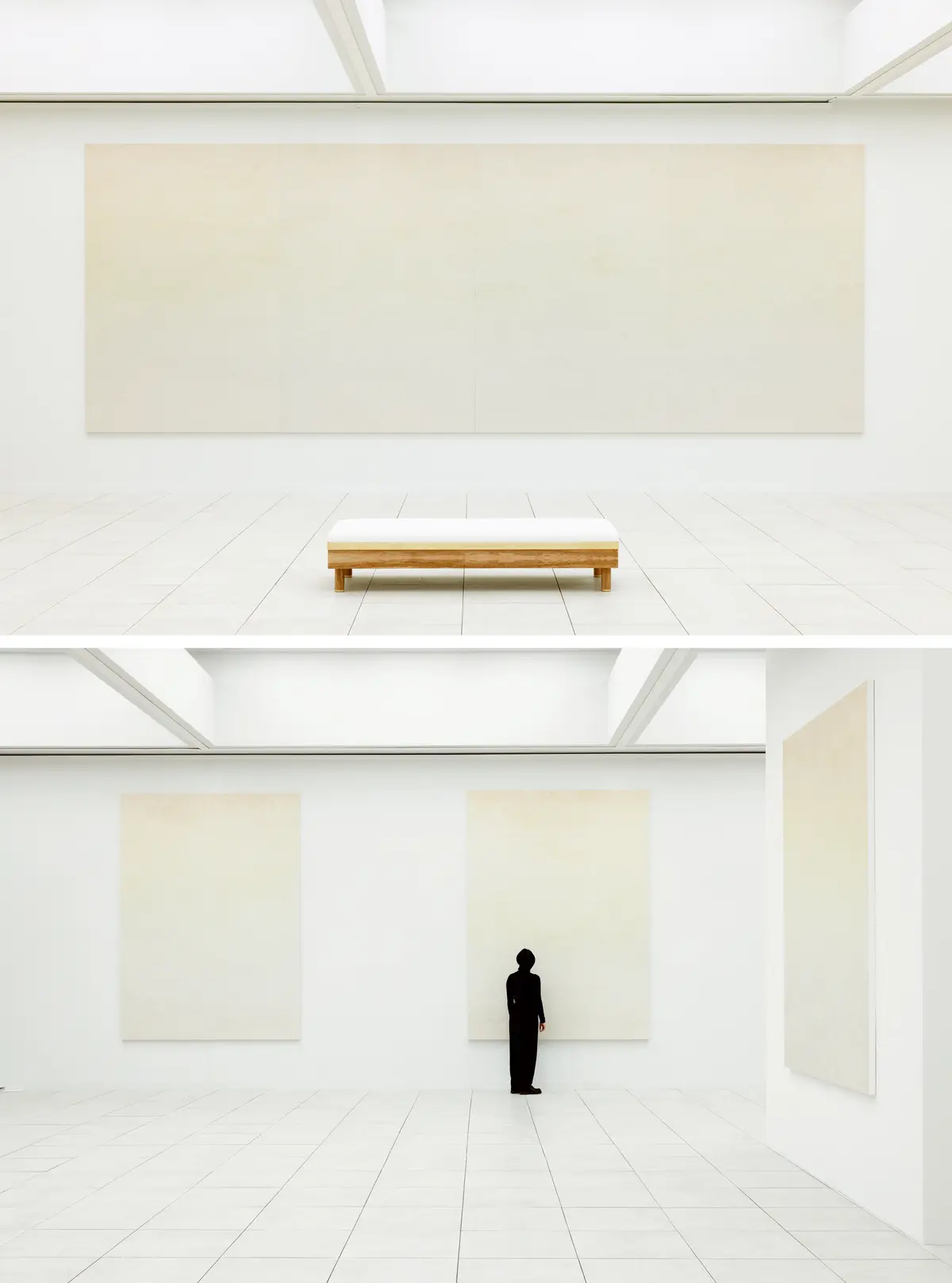 ユージーン・スタジオ／寒川裕人EUGENE STUDIO Atelier iii , 《Yellow flower field drawing》, 2021 Oil, gouache, grease pencil on brass, 305 × 600 cm © 2023 Eugene Kangawa