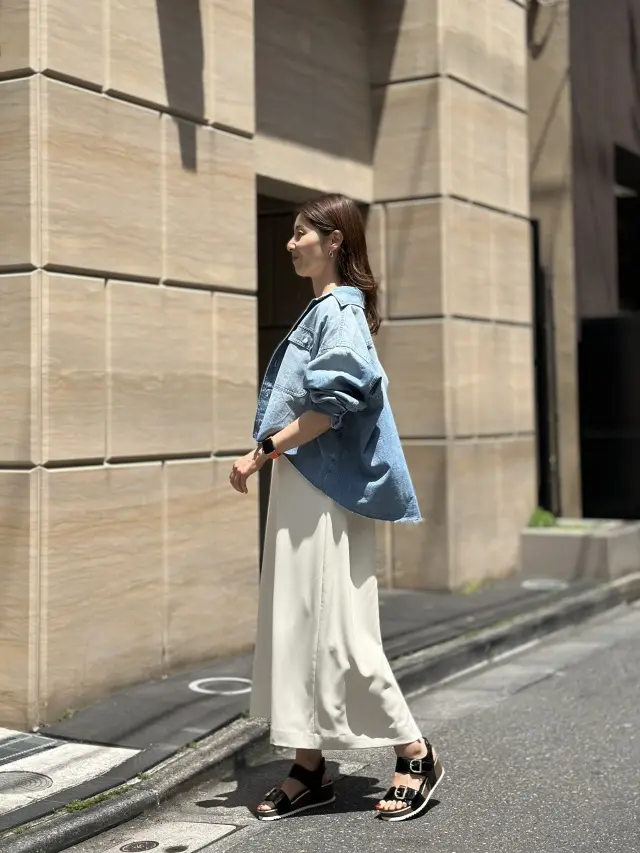 羽織ものに最適なデニムシャツの画像_2