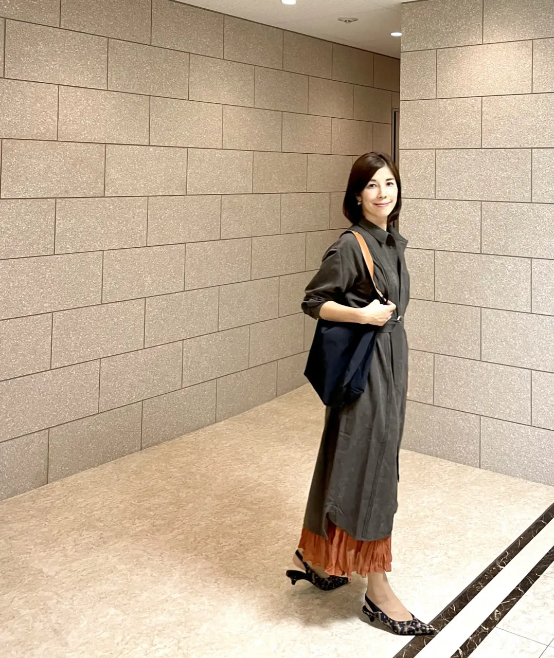 ベルト付きシャツワンピースは優秀でした。の画像_1