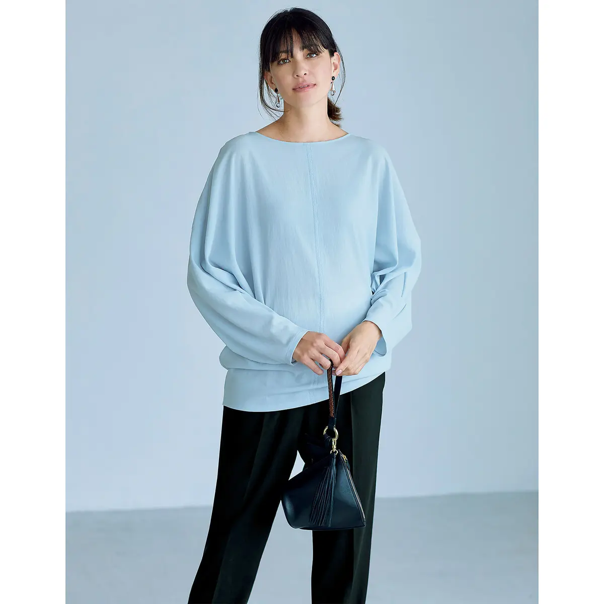 GALLARDAGALANTE×éclat ジャージードルマンブラウス