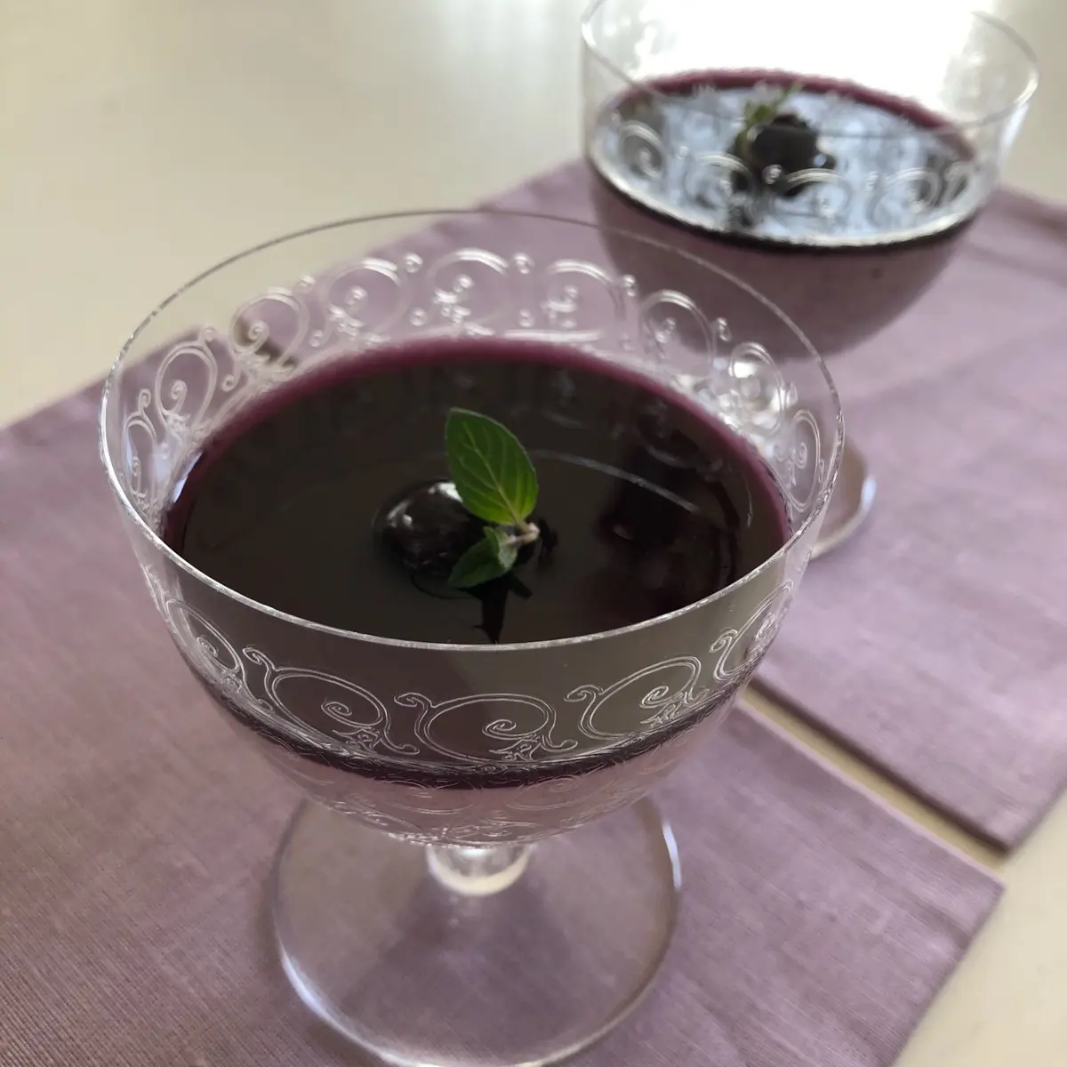 ブルーベリーのムース