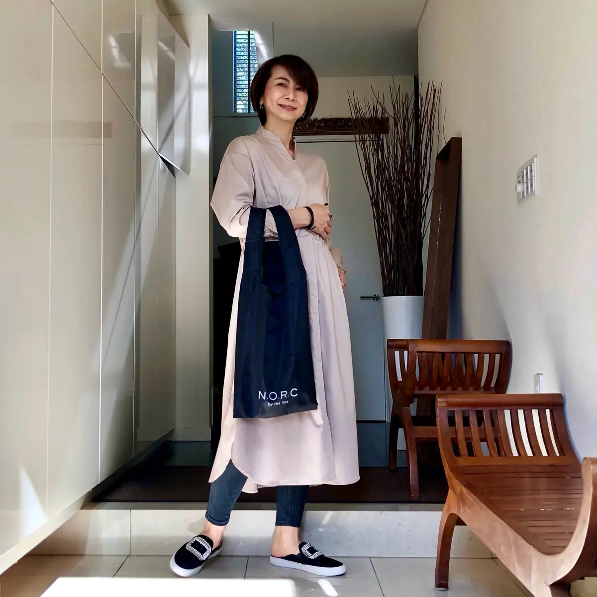 N.O.R.C×éclat 黒ショッパーの画像_1