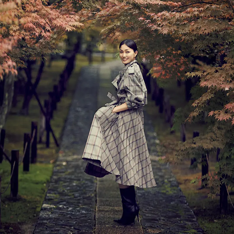 京都の奥嵯峨にある鹿王院の参道