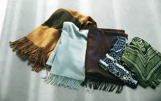 稲沢朋子さんのストールコレクション