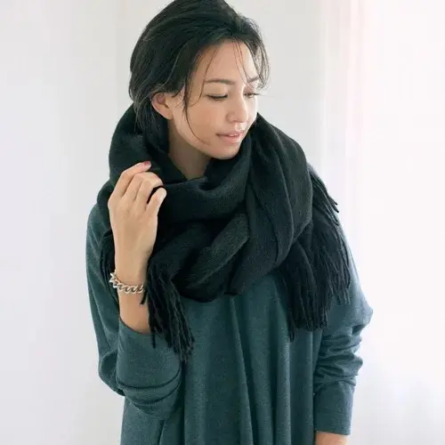 ASAUCE MELER ベビーアルパカエアリーシャギーストール ￥41,800