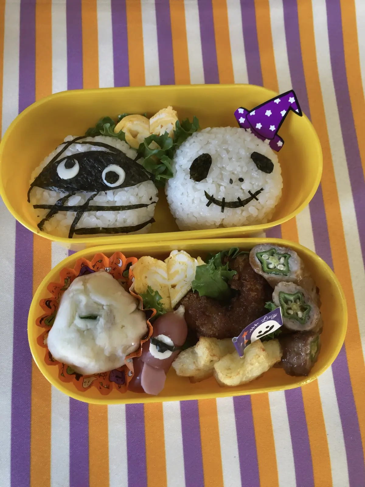 ハロウィン　弁当　娘　エクラ