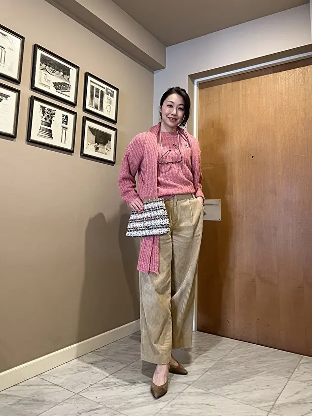 最後にピンクカラーでご挨拶♡