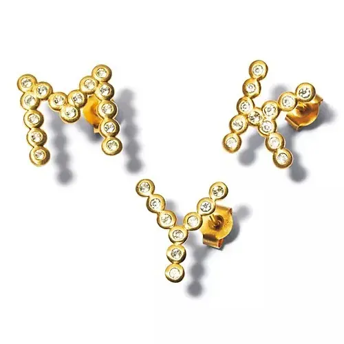 La Soeur トパーズイニシャルピアス（片耳） ￥6,600