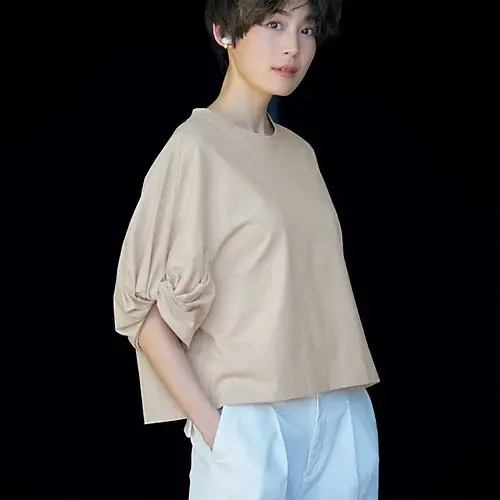 SAYAKA DAVIS ツイストスリーブTシャツ