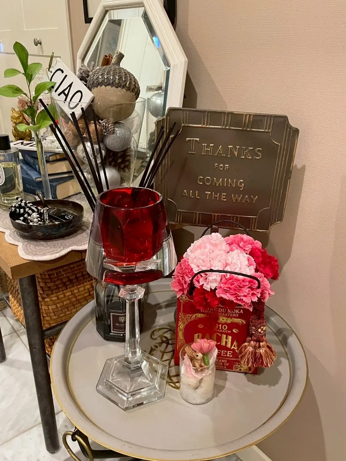 玄関に飾ってみた