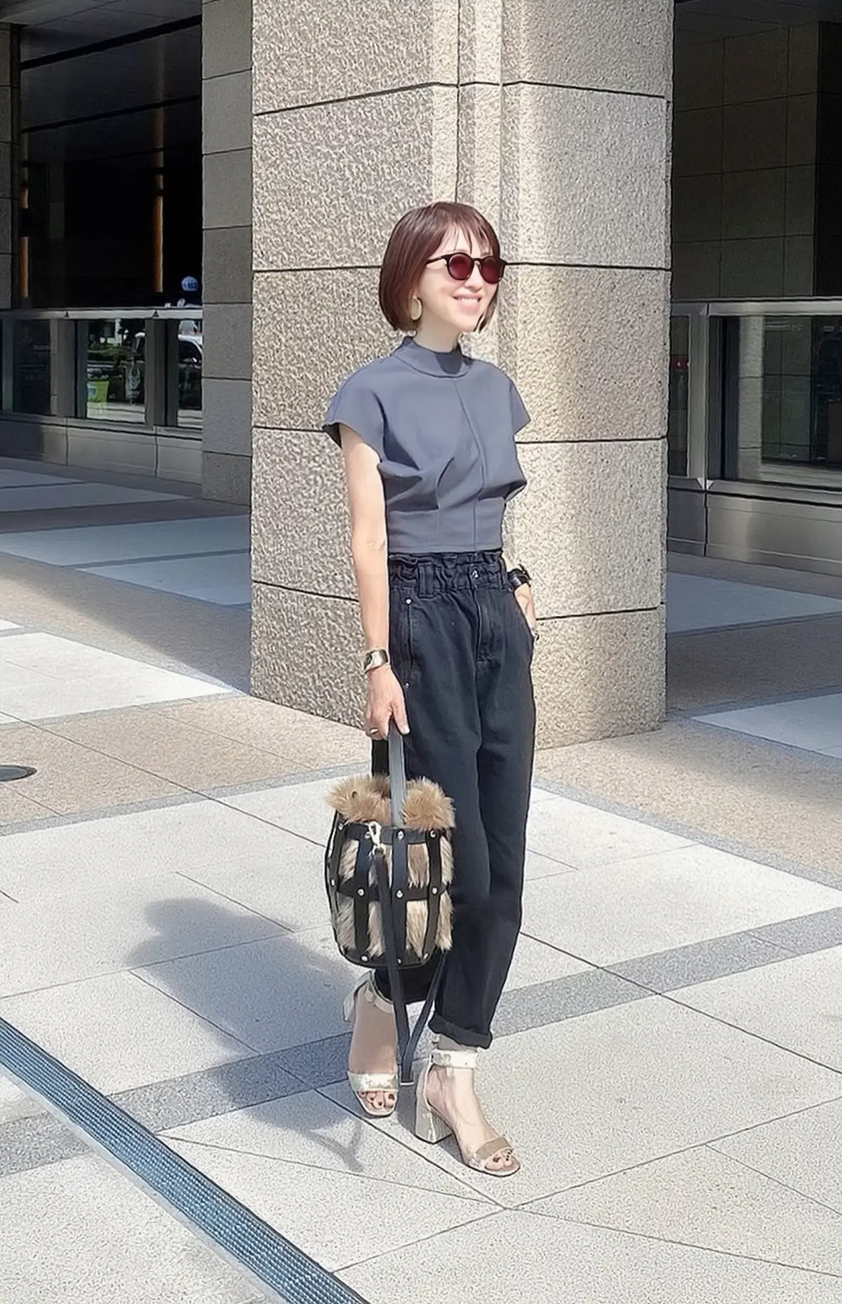 ZARAのハイウエストデニム