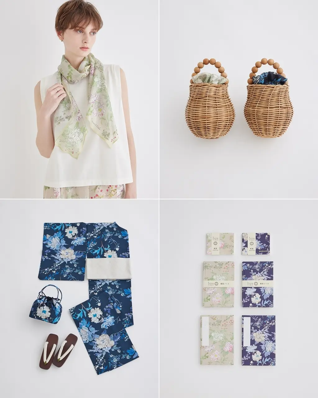 S.ESSENTIALS×老舗和紙舗「榛原」スカーフ