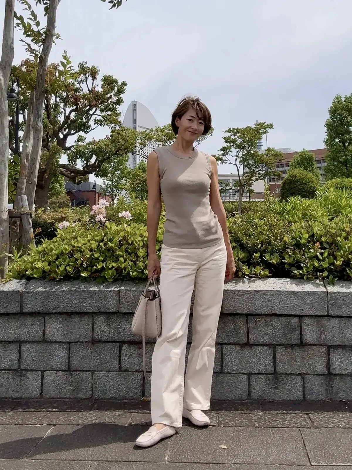 ユニクロ ワイドストレートジーンズ愛用 エクラ華組 山崎明子さん