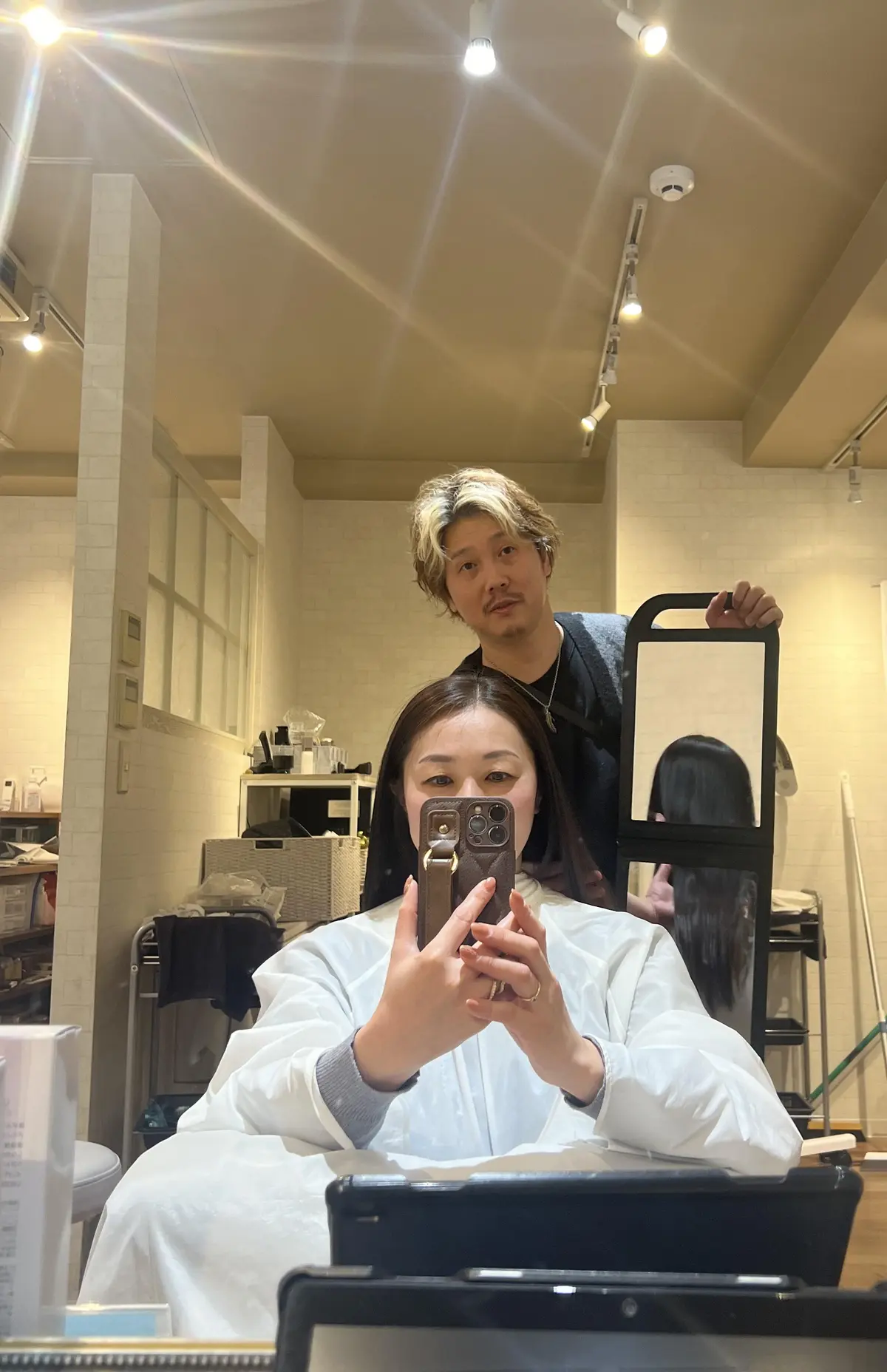 美髪矯正後の自分にびっくり！