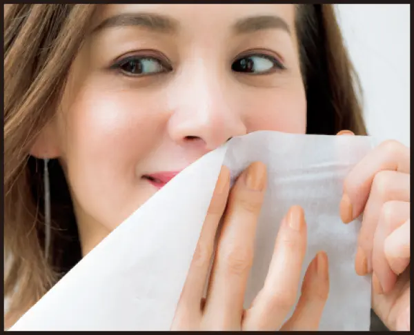 塗ったらティッシュで優しくオフ