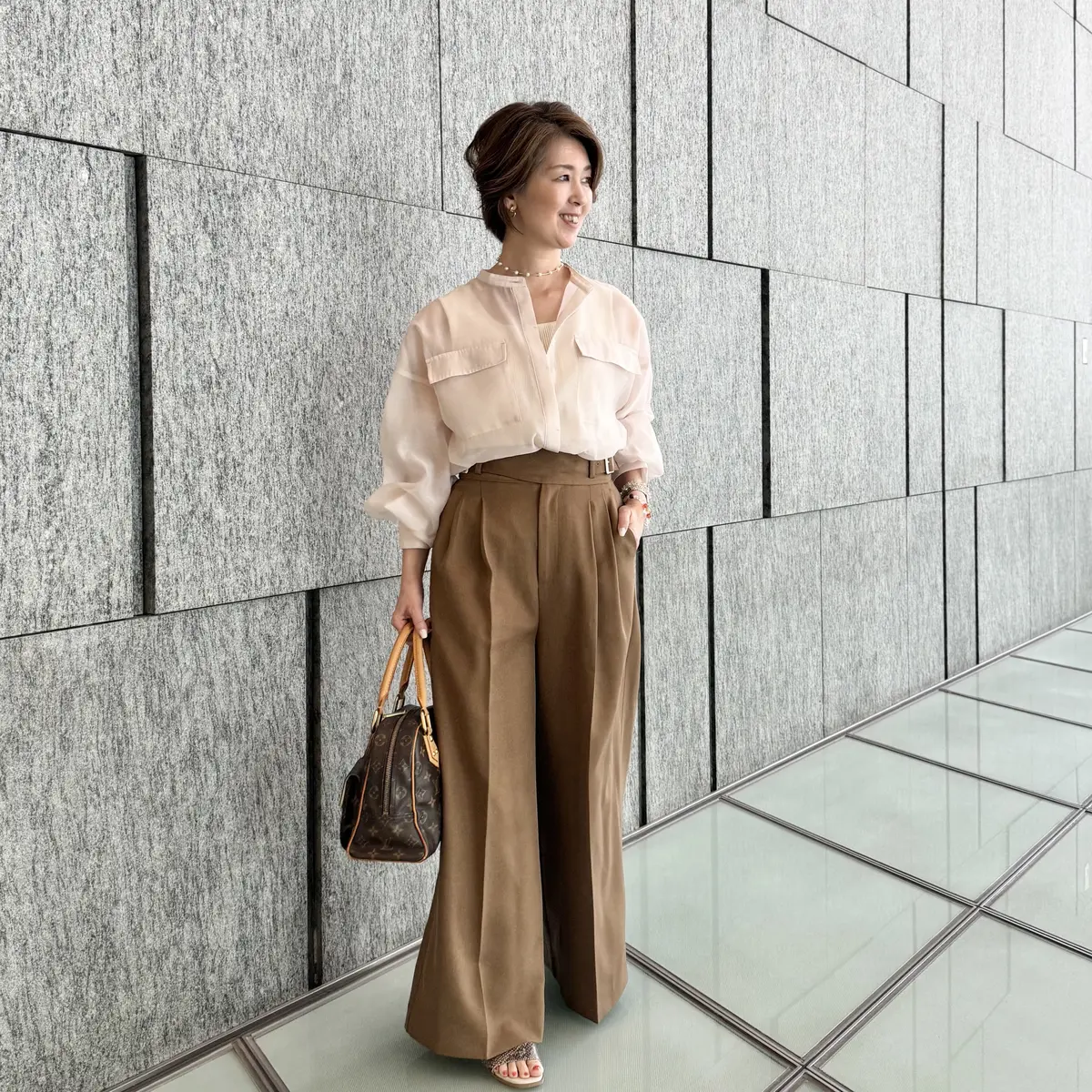 【着回し5days】ピンクベージュのシアの画像_7