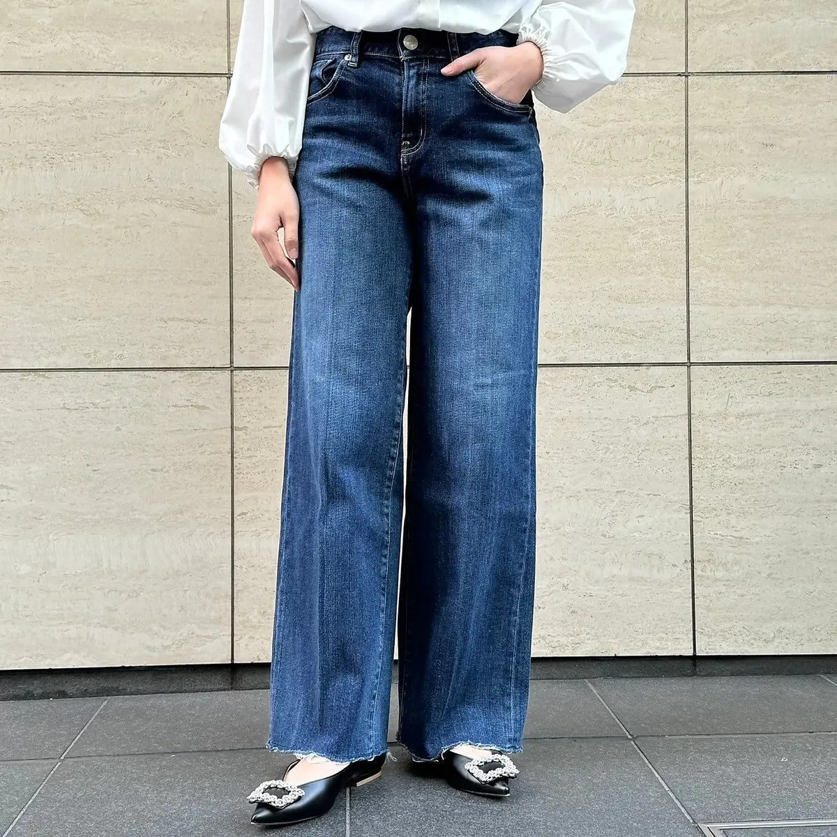 【50代デニム】美脚も洒落見えもこれ1本の画像_2