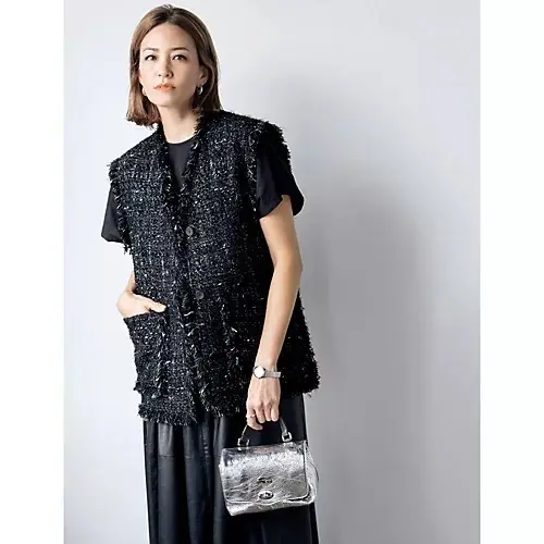 DEPAREILLE×eclat ラメツイードジレ ￥103,400