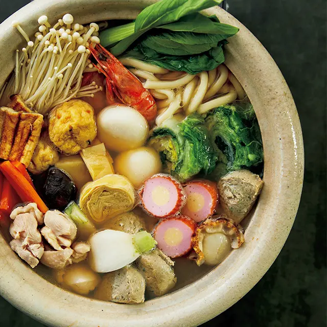 大阪うどんの名店の寄せ鍋