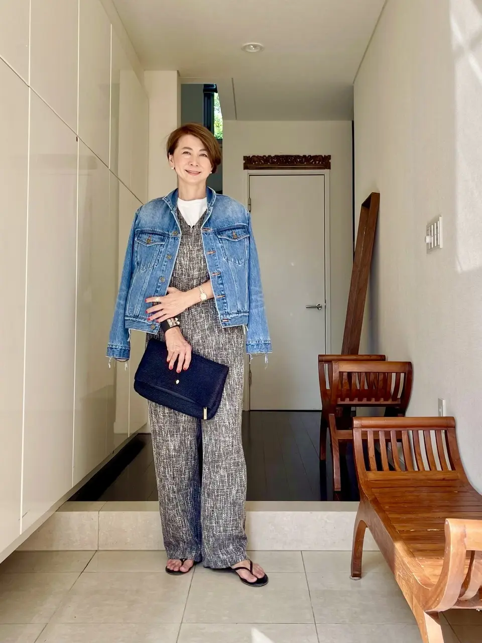 大人の Gジャンコーデの画像_5