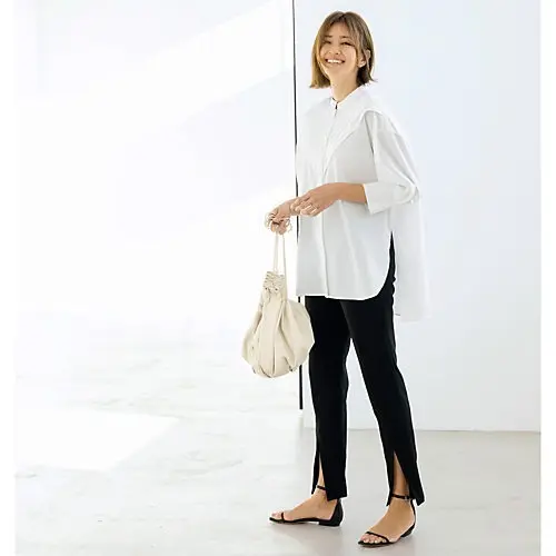 TICCA×eclat キーネックロングワンピース ￥31,900（