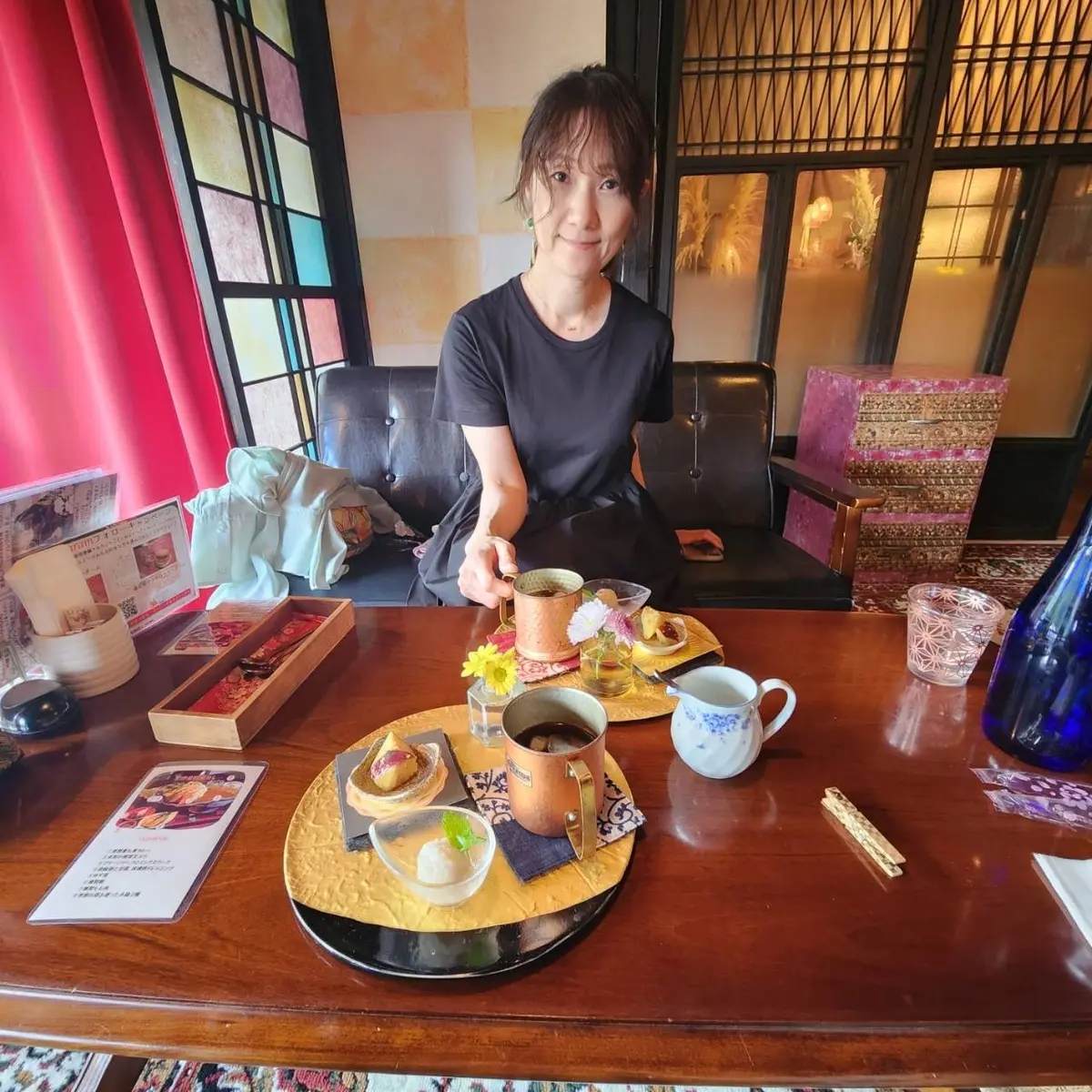 デザートプレート。オーガニックコーヒーが本当に美味しかったです。