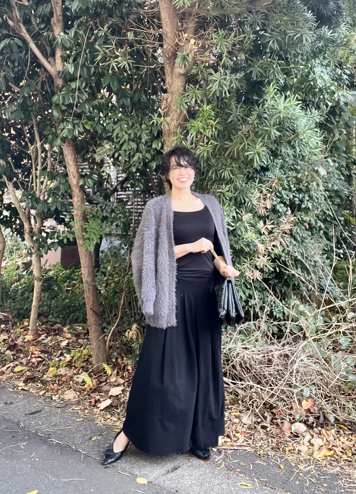 エクラ 華組　水口宜子さん　黒　パンツコーデ　プチプラコーデ　ユニクロ　GU　ZARA