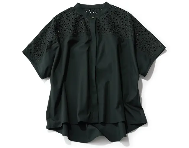 レキップの黒レースシャツ