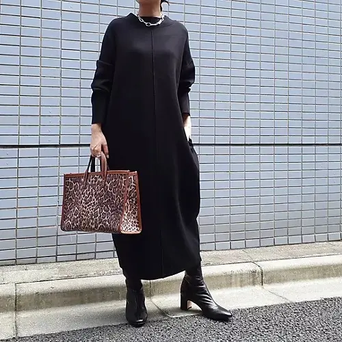 【50代 ワンピース】秋ワンピースで大人の画像_23