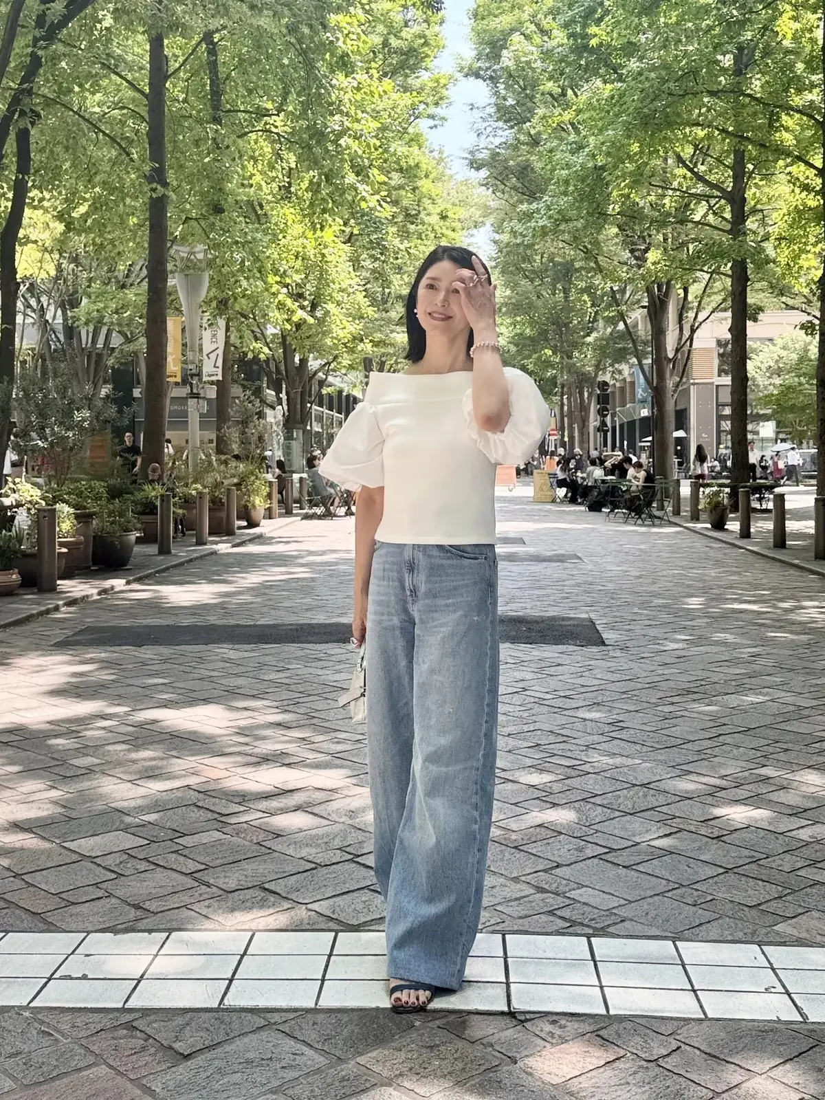 ZARA EXTRA WIDE REGデニムパンツ愛用　エクラ華組 根村麻里さん