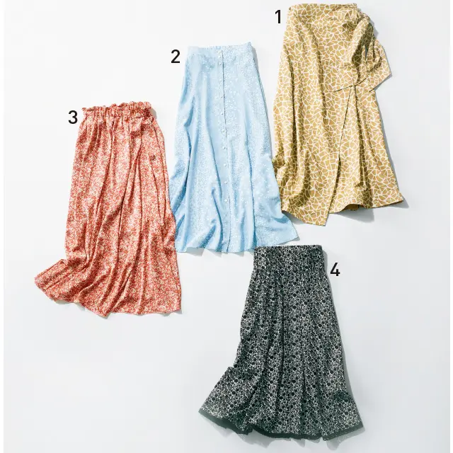 無地見えスカート