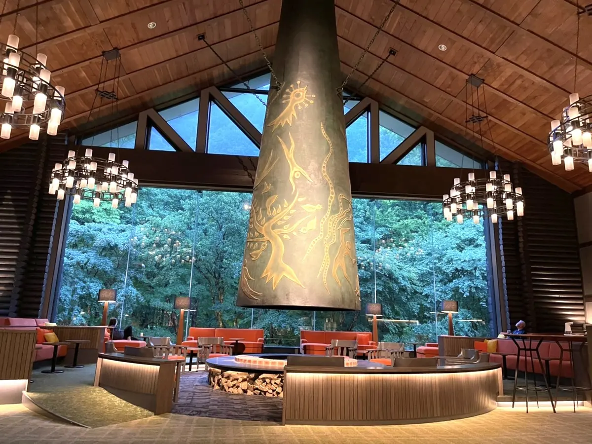 奥入瀬渓流ホテルのロビー