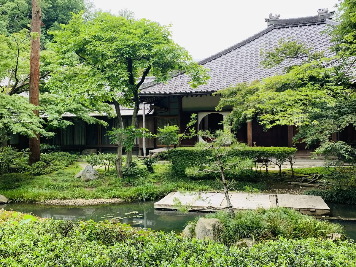 特別公開中の明月院の庭園