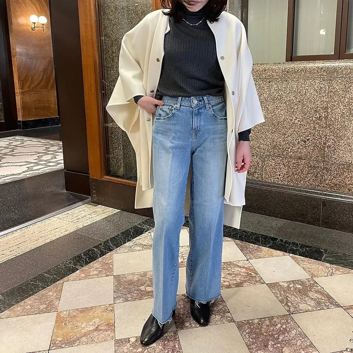 【50代デニム】美脚も洒落見えもこれ1本の画像_3