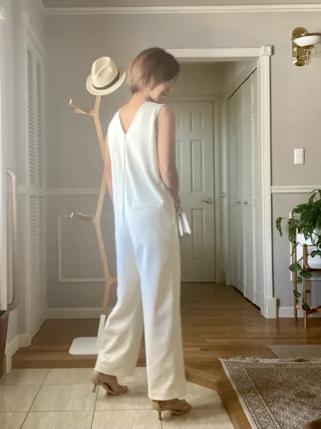 夏の白オールインワンの画像_2