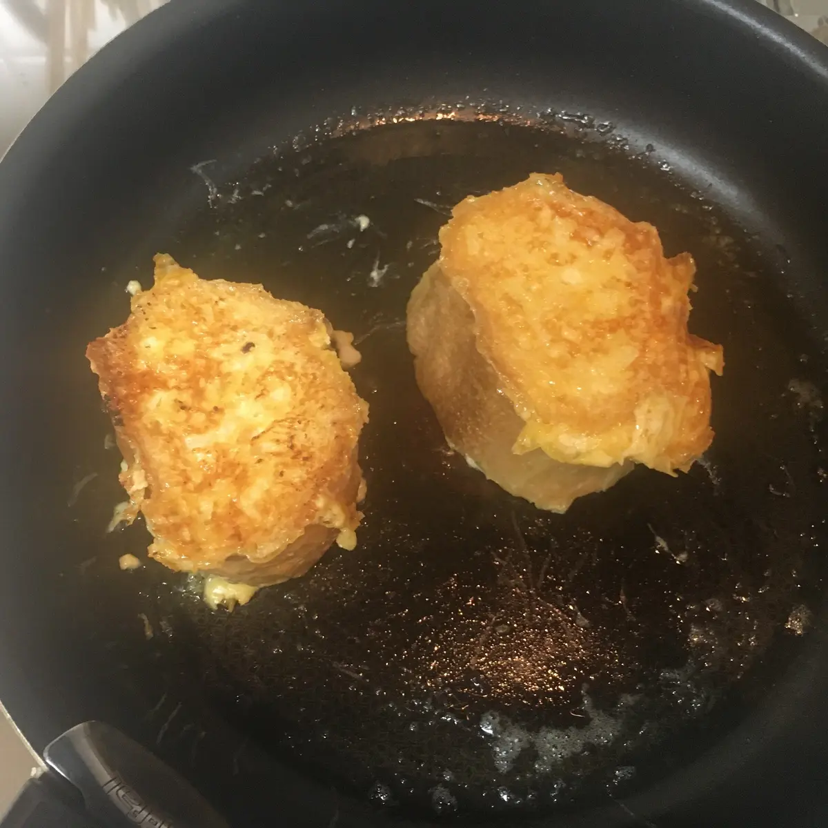 ひっくり返したところ。いい色です。