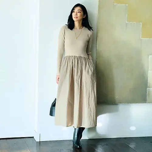 【50代 ワンピース】秋ワンピースで大人の画像_28