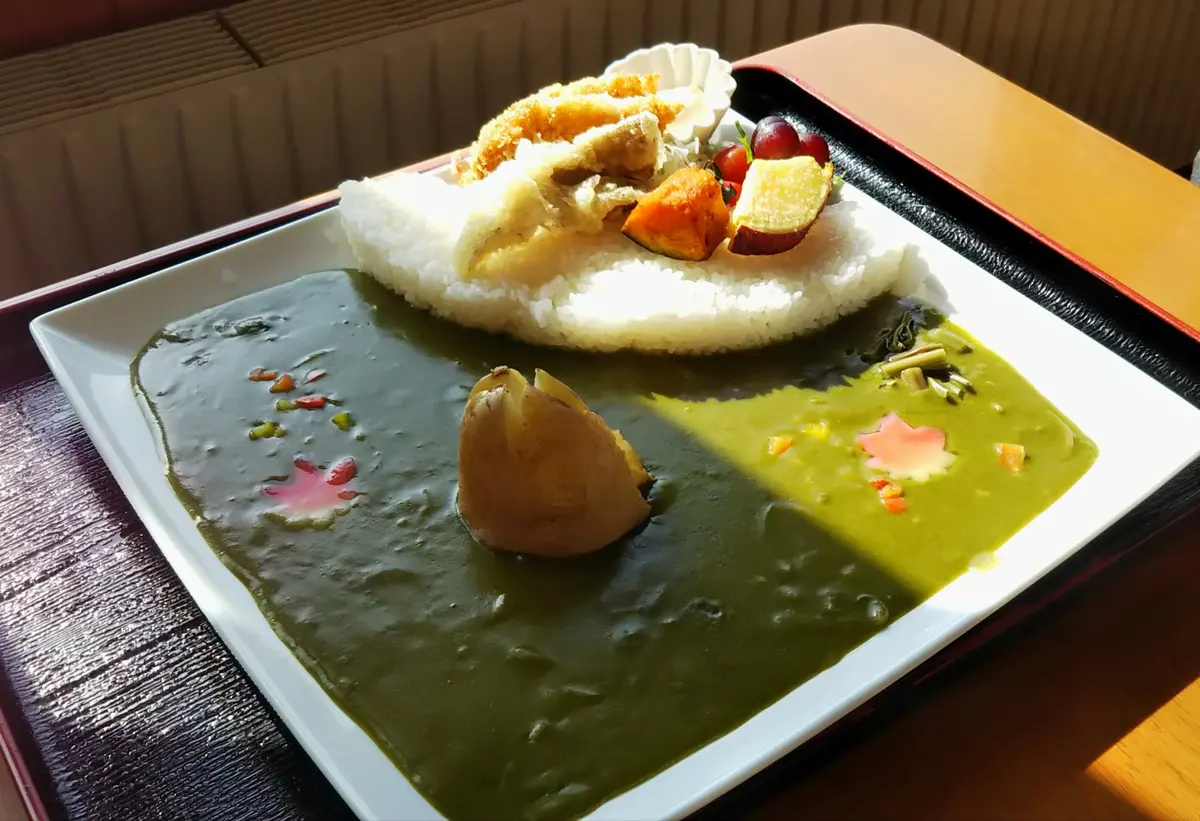 道の駅錦秋湖　ダムカレー