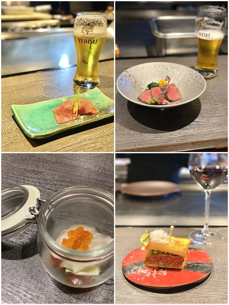 鉄板焼grow上野店 前菜の数々