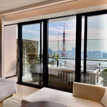 東京エディション虎ノ門の客室テラス