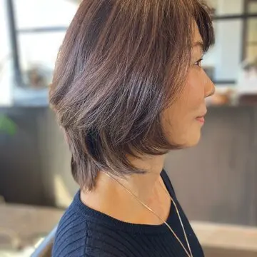 ショートボブ　ショート　レイヤーボブ　レイヤーヘア　ショートヘア
レイヤーボブ　ヘアカット　marr 
50代ヘアスタイル　アラフィフ　jマダム 