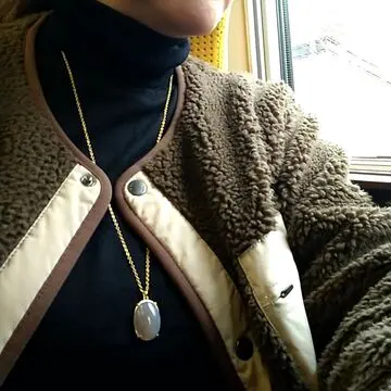 グレーオニキスのペンダント
