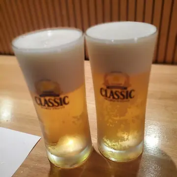 まずは、サッポロクラシックで乾杯！