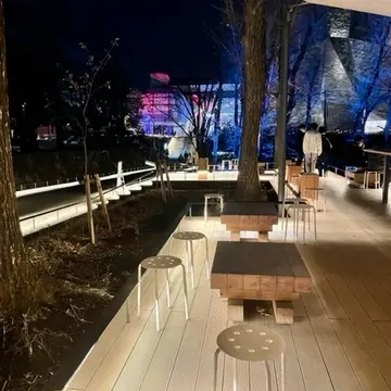 サクラタウンに隣接する武蔵野樹林カフェ