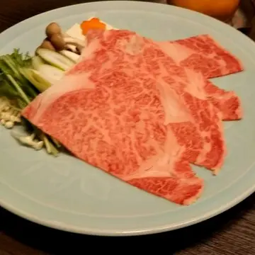 前沢牛ロースのしゃぶしゃぶ
　  