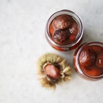 渋皮煮の瓶詰