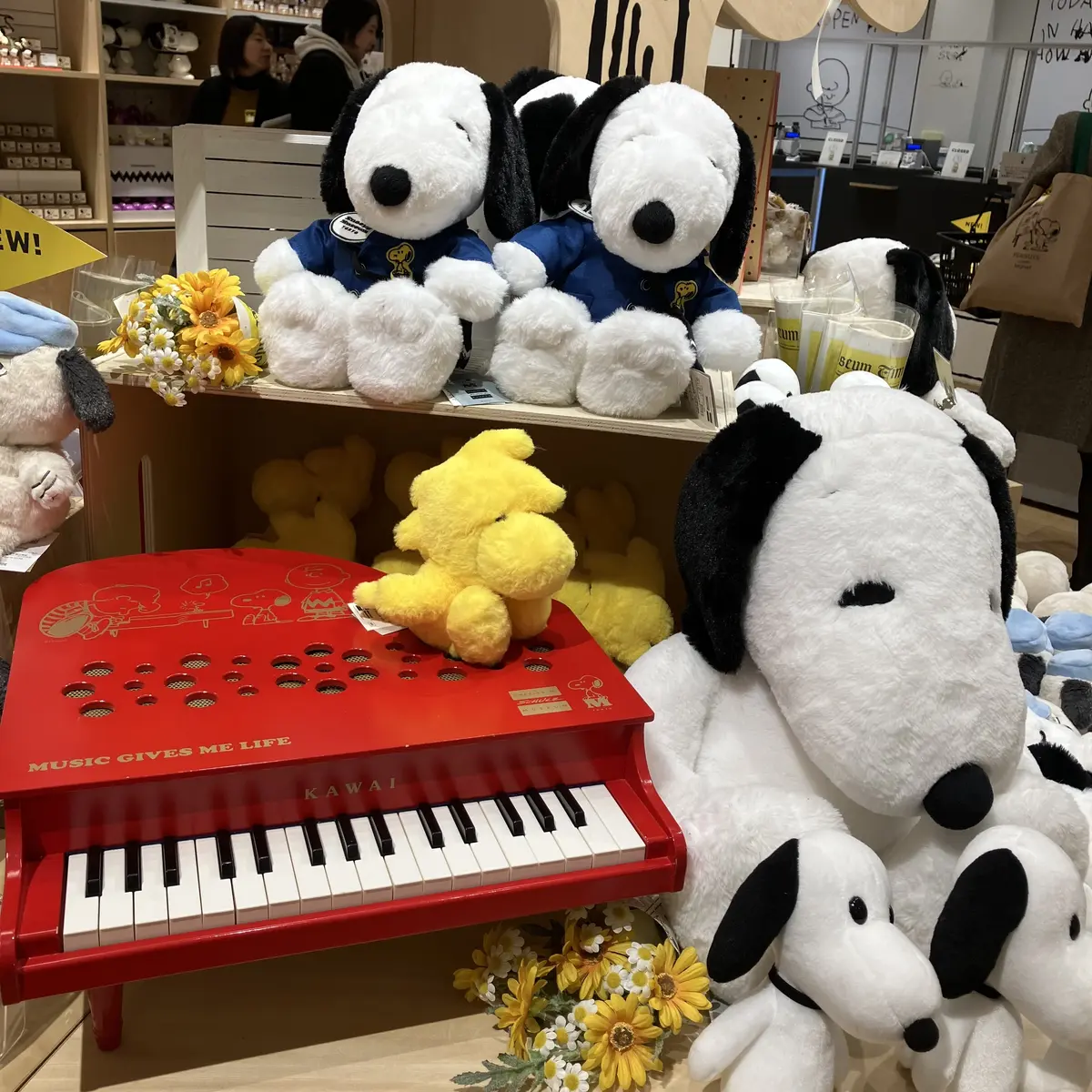 スヌーピーミュージアムのお土産ショップ