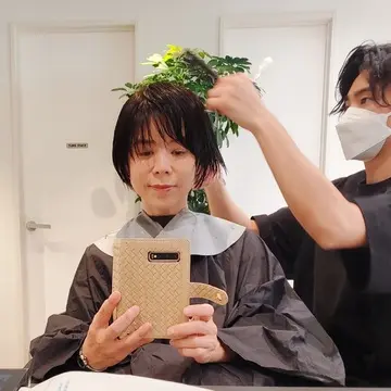 カット中の様子です。