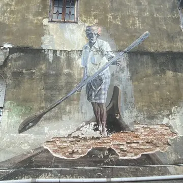 マレーシアペナン島のジョージタウンにあるウォールアート