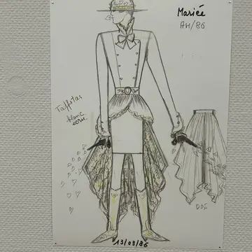 高田賢三夢をかける　KENZO  東京オペラシティアートギャラリー　デザイン画